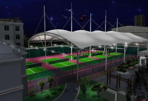 深圳膜结构网球场罩棚
